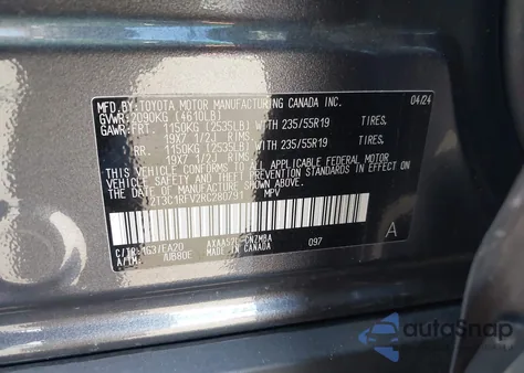 2024 Toyota Rav4 Xle Premium z USA, uszkodzony, nr VIN 2T3C1RFV2RC280791